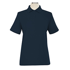 Chemise de golf piquée à manches courtes avec logo - Femme