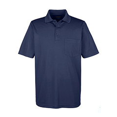 Men's Performance Piqué Polo with Pocket Emb