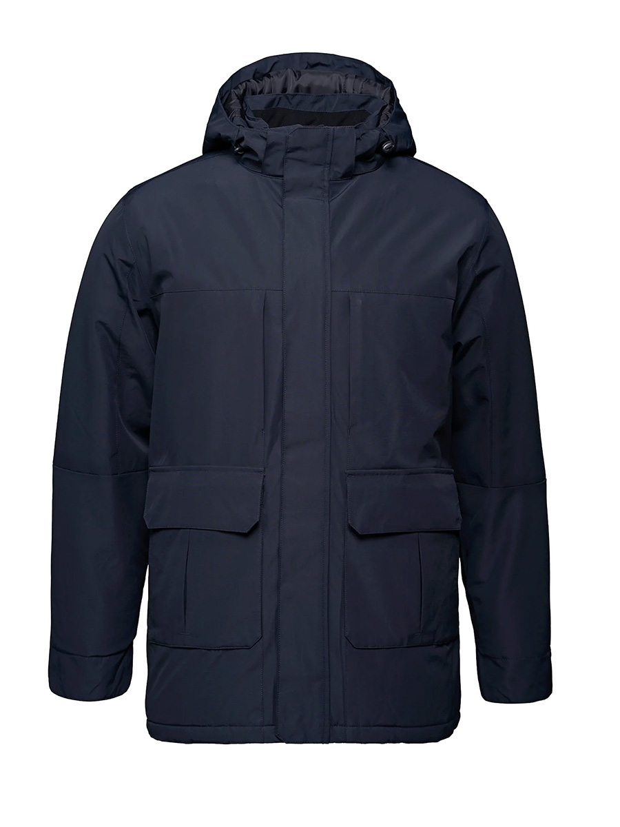 Full size image of Ideal - Adult Insulated Parka w/ Detachable Hood - Unisex (in color MARINE)