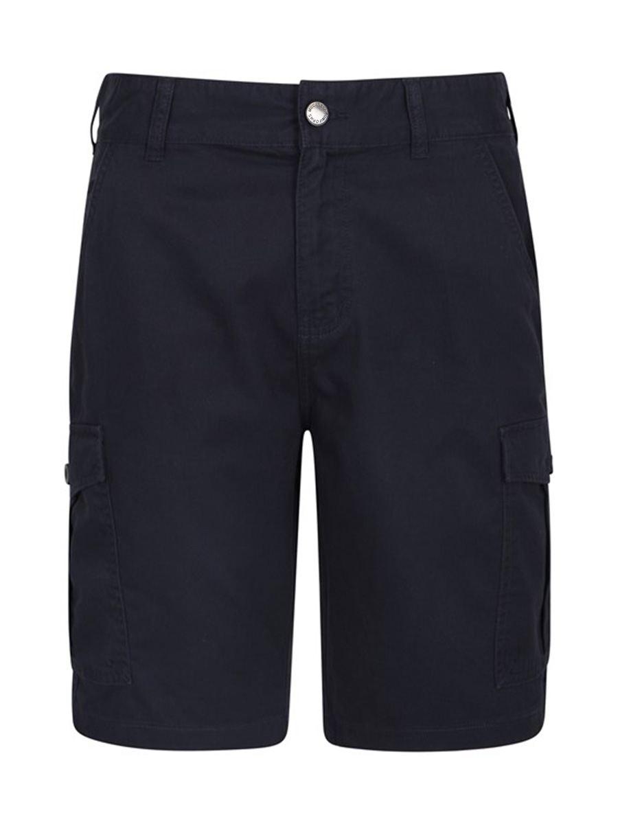 Full size image of FLEX 12' Relaxed Fit Cargo Shorts with Active Waist - Male (in color MARINE)