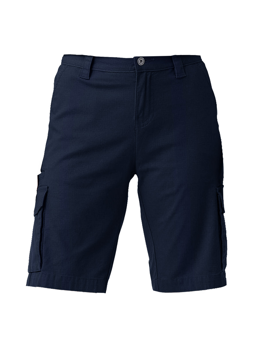 Full size image of FLEX 10' Relaxed Fit Cargo Shorts with Active Waist - Female (in color MARINE)