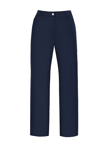 Flex Work Pants with Active Waist and Straight Leg; Poly/Cotton Blend - Female